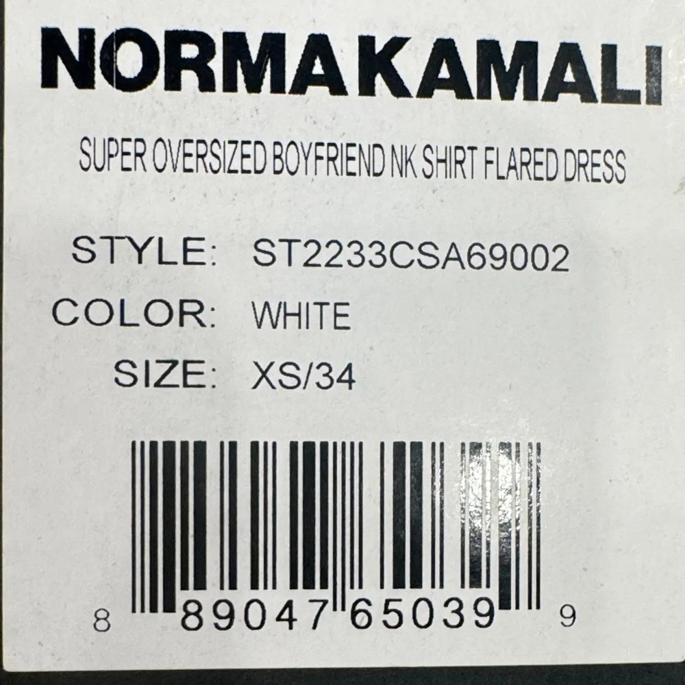 Norma Kamali White Long Sleeve Belted Dress - Picture 15 of 15
